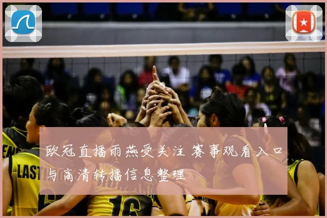 欧冠直播雨燕受关注 赛事观看入口与高清转播信息整理